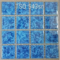 Seahorse mosaic swimming pool tiles